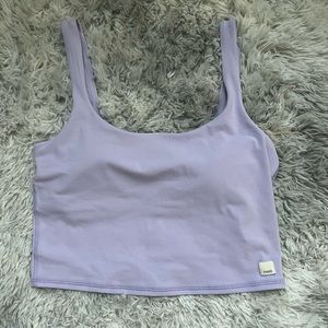 Vuori lavender tank size Medium with built in bra